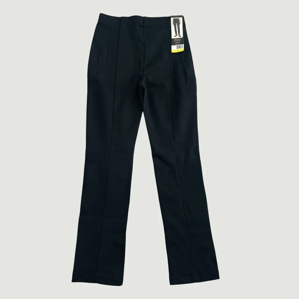 NEW Banana Republic Women's Size S Black Ponte Pant Slim Fit M0693